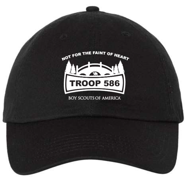 troop hat with logo